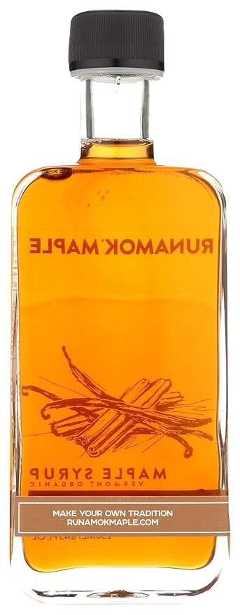 Runamok Maple Cinnamon-Vanilla Infused Maple Syrup - Authentic & Real Vermont Maple Syrup | Gluten