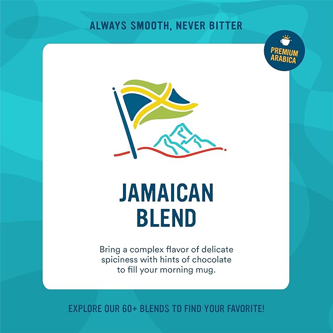 Cameron's Coffee Single Serve Pods, Jamaican Blend, 12 Count (Pack of 6)