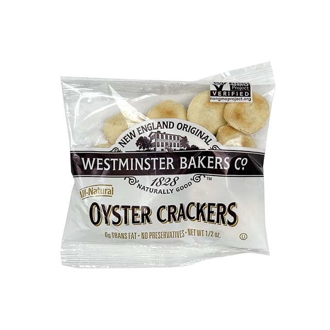 Westminster Oyster Crackers, 0.5 Oz. Each (Pack of 25), Crackers for Soups & Salads, The Hampton