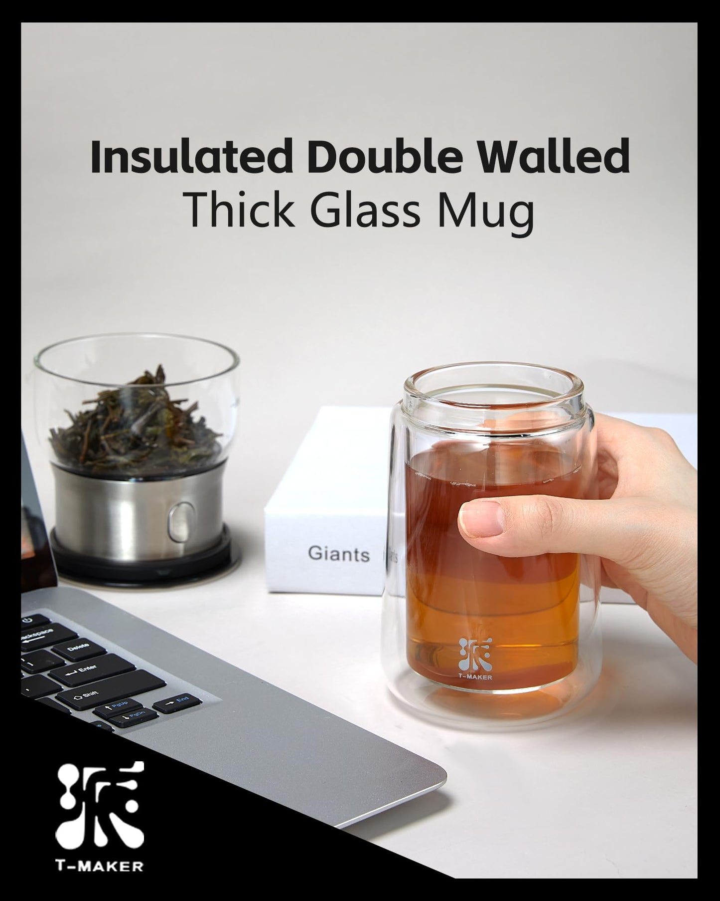 ZENS Modern Tea Infuser Teapot, One Touch Tea Maker for Loos Leaf Tea