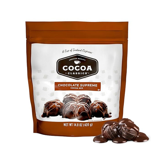 Cocoa Classics Chocolate Supreme Cocoa Mix Hot Chocolate Made with Nonfat Milk Just Add Hot Water