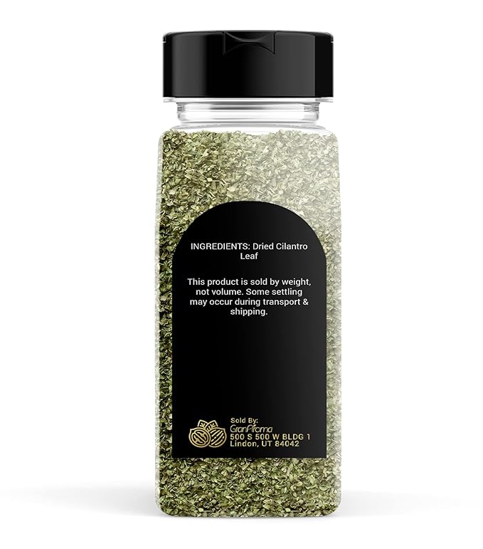 GranAroma Cilantro Flakes, Aromatic Spice, Salsas & Tacos (2.2 Ounces)