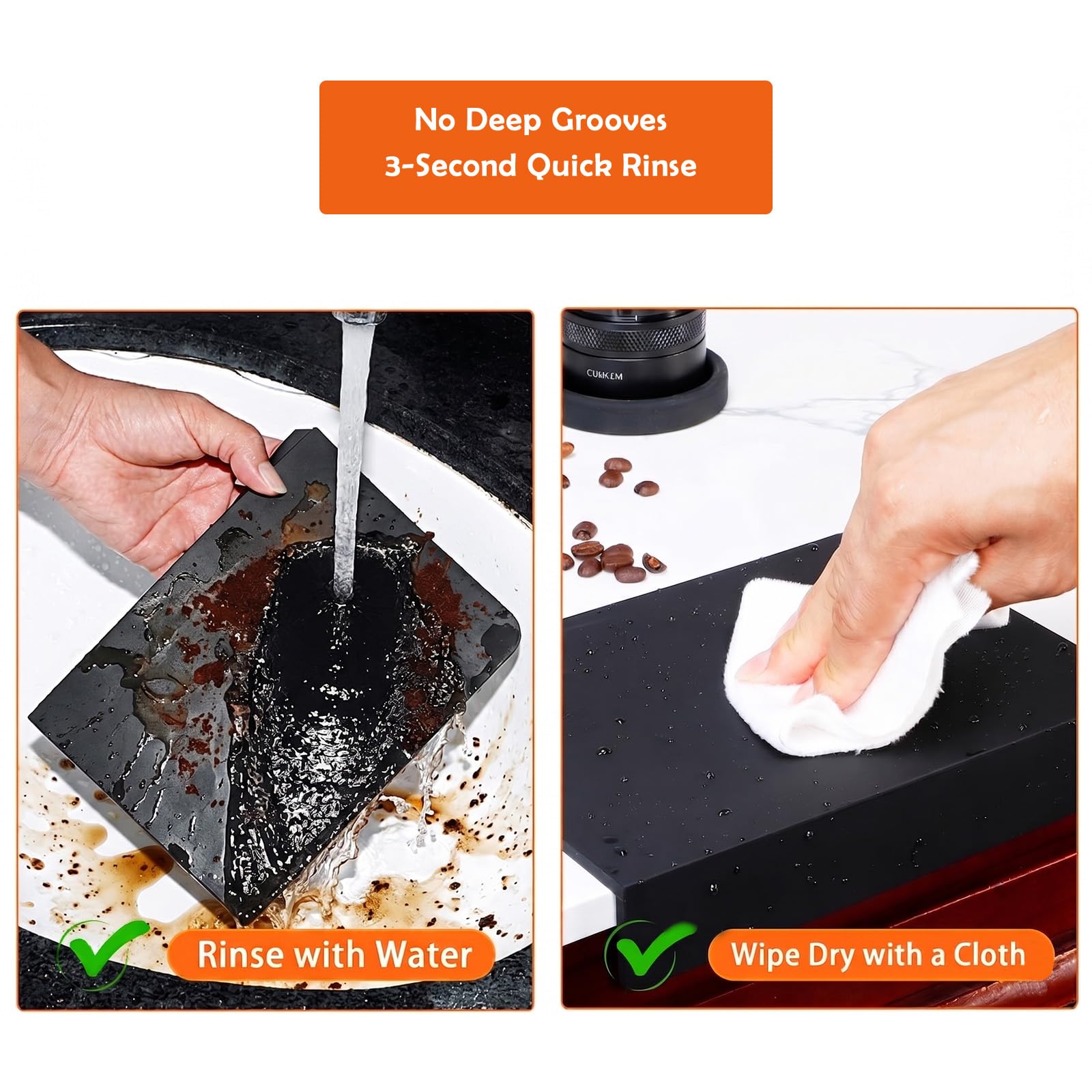 Minimalist Silicone Espresso Tamping Mat for Home Baristas