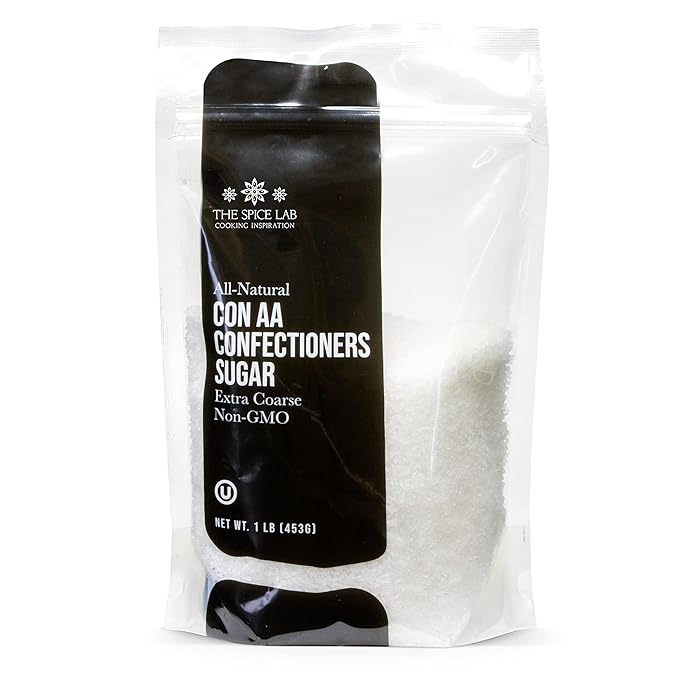 The Spice Lab Confectioners Sugar - Extra Coarse Sugar - 1 Pound - Con AA - Sugar Crystals for