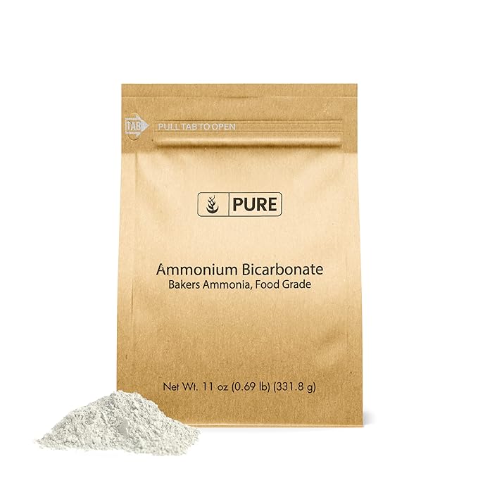 Pure Original Ingredients Ammonium Bicarbonate (11oz) Baker's Ammonia, Traditional Leavening Agent