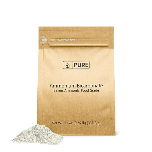 Pure Original Ingredients Ammonium Bicarbonate (11oz) Baker's Ammonia, Traditional Leavening Agent