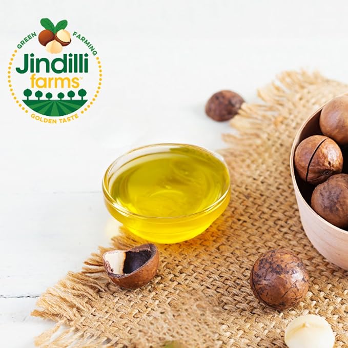 Jindilli Farms Macadamia Nut Cooking Oil- Australian Pure Cold Pressed Oil, Unrefined, Natural