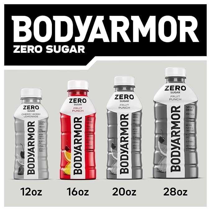 BODYARMOR ZERO Sugar Cherry Lime, Sugar Free Sports Drink - Low-Calorie Hydration - Natural Flavors