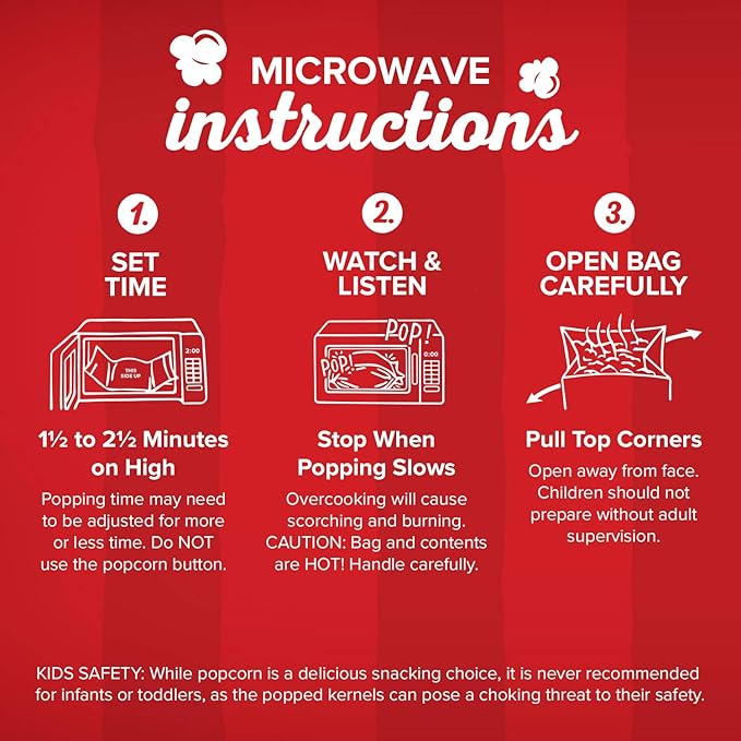 Orville Redenbacher's Microwave Popcorn, Pour Over Movie Theater Butter, 2-Count (12 Boxes)