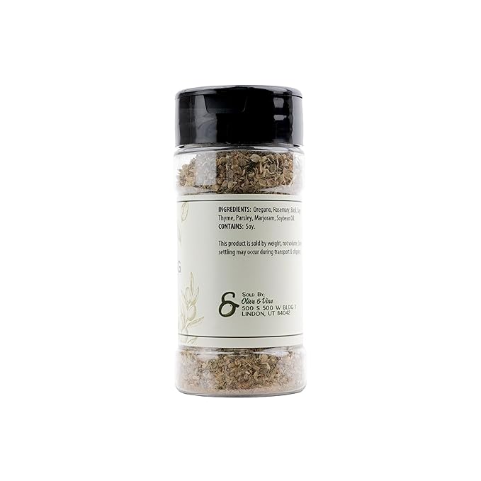 Olive & Vine Italian Seasoning, Herb Blend, Use in Pasta, Pizza, Salads, Rich Tradition, Authentic