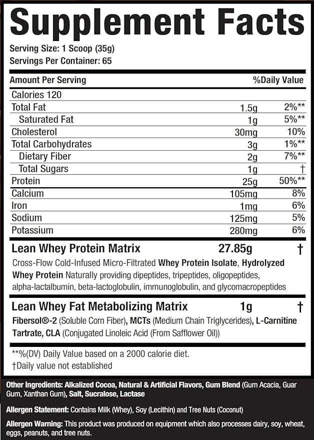 Musclesport Lean Whey Revolution??Protein Powder - Whey Protein Isolate - Low Calorie, Low Carb