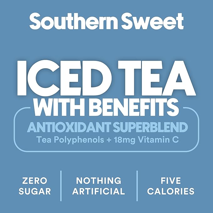 Ryl Iced Tea, Wallen's Sweet Tea, Antioxidant Superblend, No Artificial Ingredients, 16.0 Fl Oz