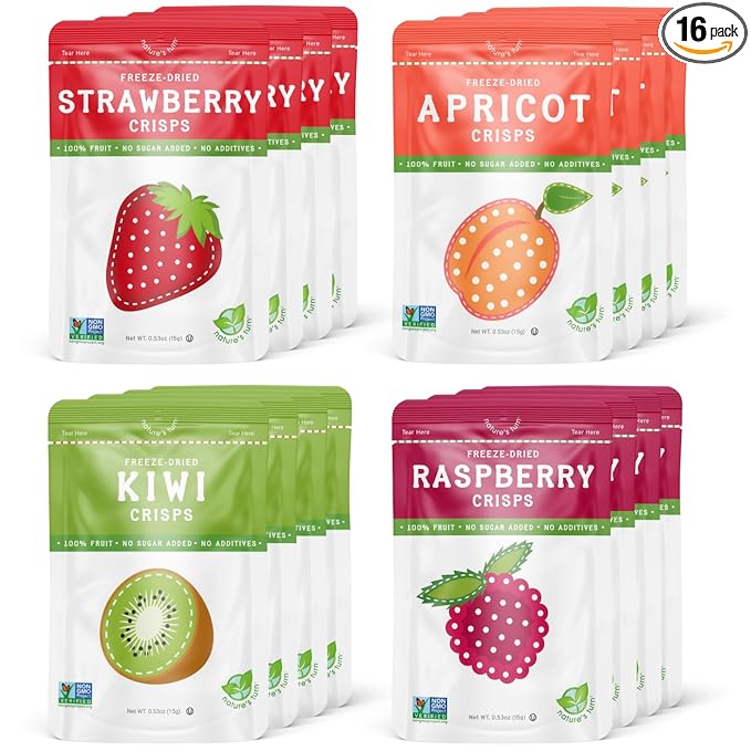 Nature?™s Turn Freeze-Dried Fruit Crisps ??Healthy, Gluten-Free, Crispy & Delicious, Plant-Based