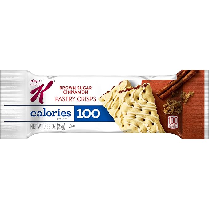 Special K Bar Pastry Crisps, Breakfast Bars, 100 Calorie Snacks, Brown Sugar Cinnamon (8 Boxes, 96