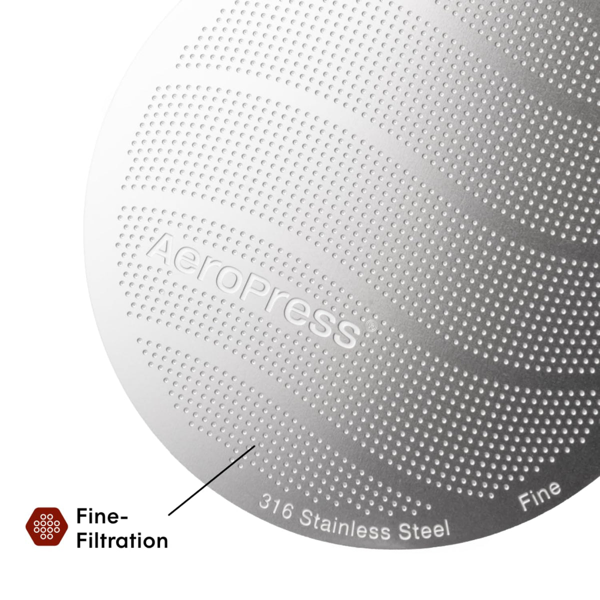 AeroPress 316 Stainless Steel Reusable Filter, Standard Size