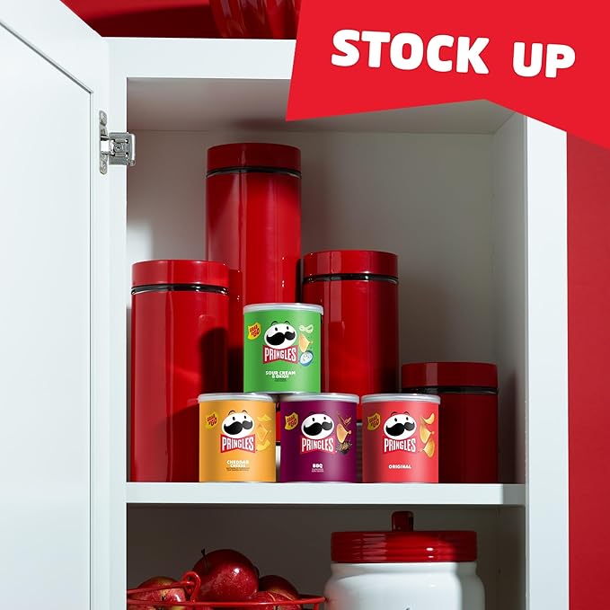 Pringles Potato Crisps Chips, Lunch Snacks, Office and Kids Snacks, Grab N' Go, Variety Pack (16