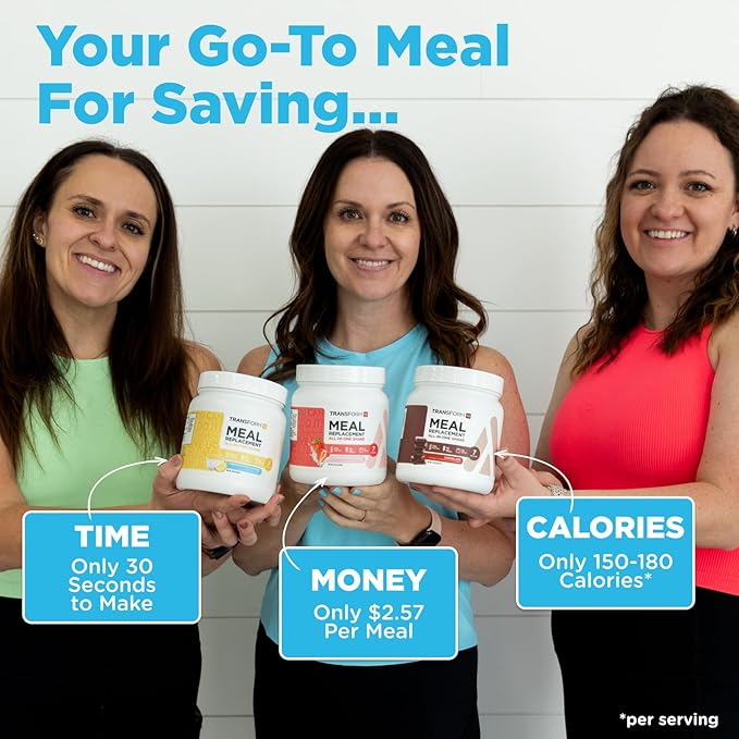 TransformHQ Meal Replacement Shake Powder 7 Servings (Pineapple Ice Cream Flavored) - Gluten Free