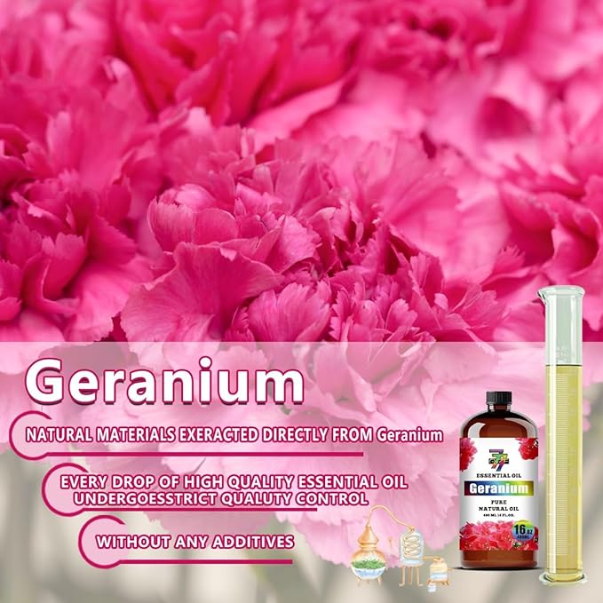 Geranium Essential Oil (16 oz / 480 ml) ??Geranium Oils for diffusers, humidifiers, Home Baths