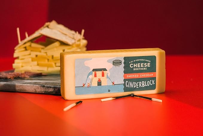 Cheese Bros "Hope You're Feeling Cheddar Soon" Gift Basket | Fresh from Wisconsin | Includes