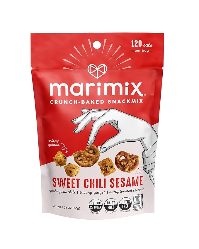 Marimix Snack Mix | Crunch Baked Sweet & Salty Savory Plant Based Naturally Gluten Free Whole Grain