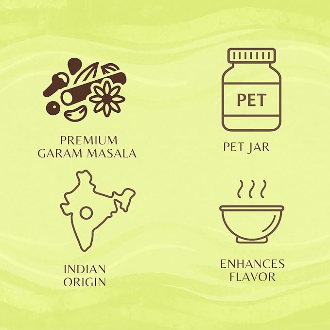 AYURVEDASHREE Premium Garam Masala 100gm PET Jar | All Natural | Salt-Free | Vegan | No Colors |