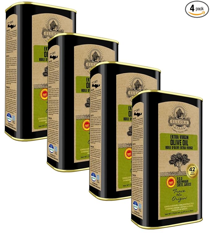 Ellora Farms, Single Estate PDO Greek Extra Virgin Olive Oil, Cold Pressed & Traceable Olive Oil
