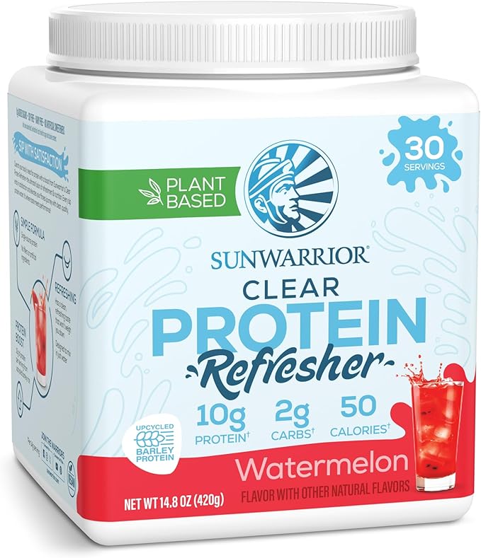 Sunwarrior Clear Protein Powder Plant-Based Water Mix, Vegan and Refreshing Protein and Hydration