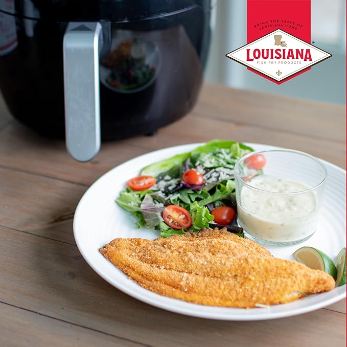 Louisiana Fish Fry, Air Fry Fish Coating Mix, 5 oz (Pack of 6)