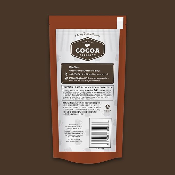 Cocoa Classics Chocolate Supreme Cocoa Mix, Hot Chocolate, Made with Nonfat Milk, Just Add Hot