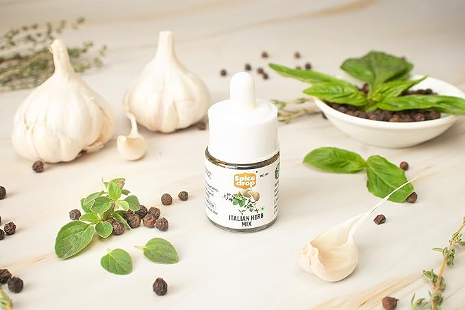 Spice Drop Pack Of 6 Herbs Extracts - 100% Natural - For Cooking, Baking, Sauce, Dips - Each 0.17oz