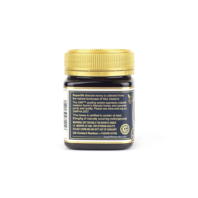 SuperLife Manuka Honey MGO 83+ (UMF 5+) | 100% Raw, Pure & Unpasteurized Monofloral Honey from New