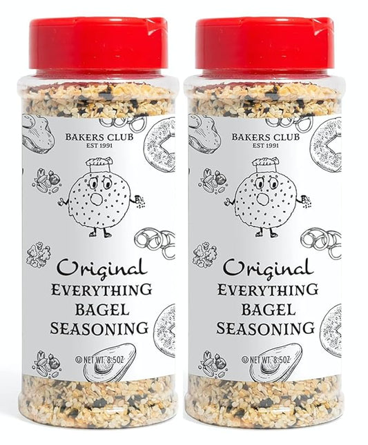 Bakers Club Everything Bagel Seasoning Blend - Authentic New York Style Spices for Bagels, Avocado