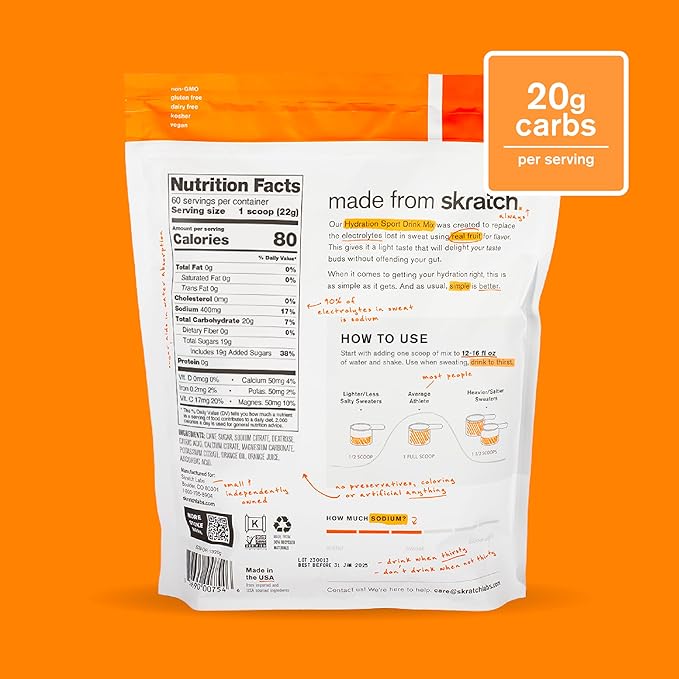 Skratch Labs Hydration Powder | Sport Drink Mix | Electrolytes Powder for Exercise, Endurance, and