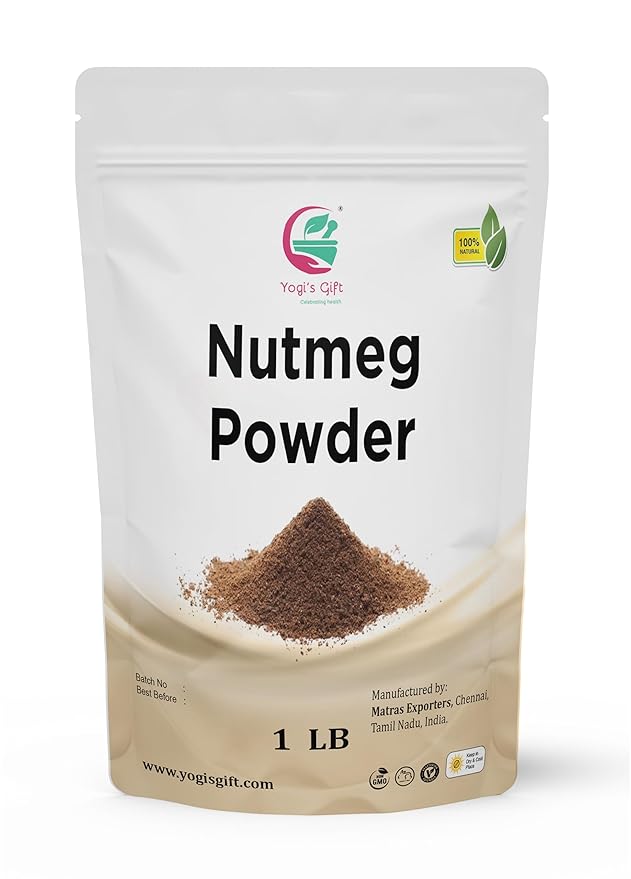 Nutmeg Ground 1 LB | Excellent Aroma and Incredible Flavor | Fresh Ground Nutmeg Spice for Baking