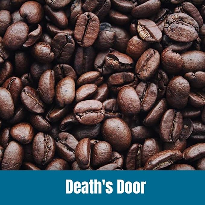 Door County Coffee Death's Door Non-Flavored Ground - 10 oz Bag - Medium Roast - 100% Specialty