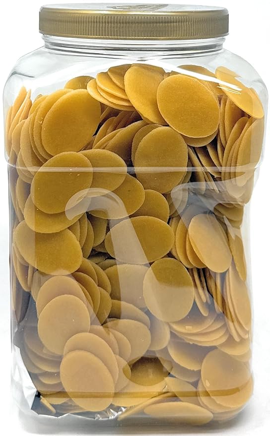 Rani Pani Puri Coins (Uncooked, Microwaveable Wheat Semolina Coins) 64oz (4lbs) w/Pani Puri Masala