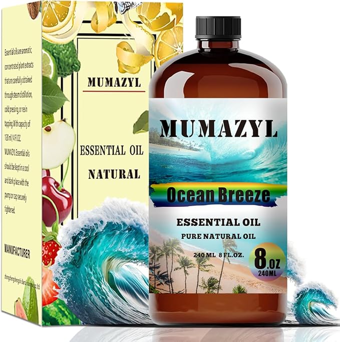 Ocean Breeze Essential Oil, Ocean Breeze Oil 8 Fl Oz 240ML for Diffuser Humidifier Yoga Cleaning