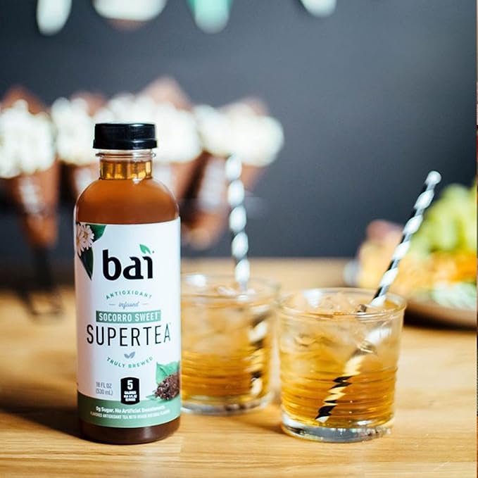 Bai Iced Tea, Socorro Sweet, Antioxidant Infused Supertea, Crafted with Real Tea (Black Tea, White
