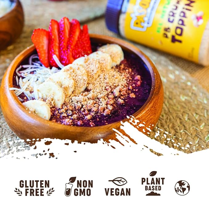 PASOKIN | Peanut Butter Crumbs | Gluten Free, Vegan, All Natural Peanut Butter Topping, Made in