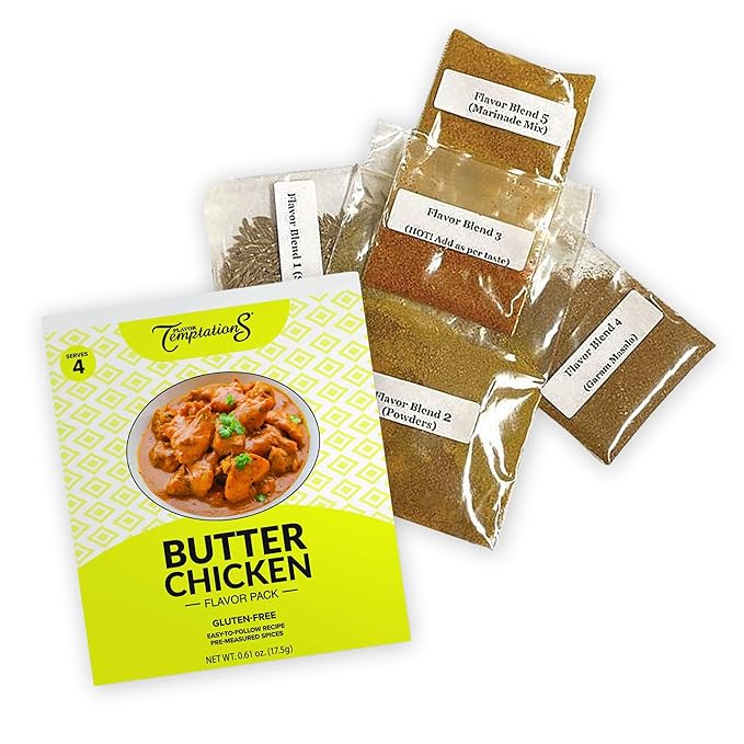 BUTTER CHICKEN MAKHANI INDIAN SPICEs Kit by Flavor Temptations | Home Cook Authentic Indian food