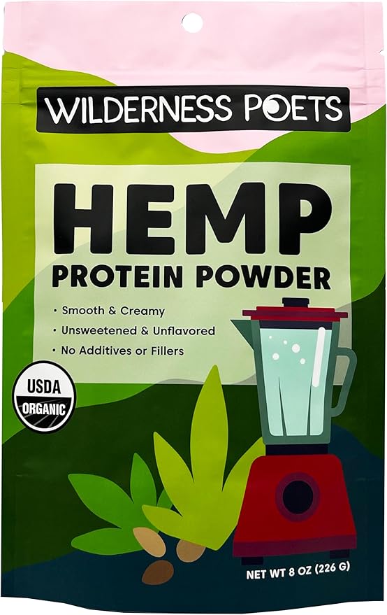 Wilderness Poets Organic Hemp Protein Powder (8 Ounce)