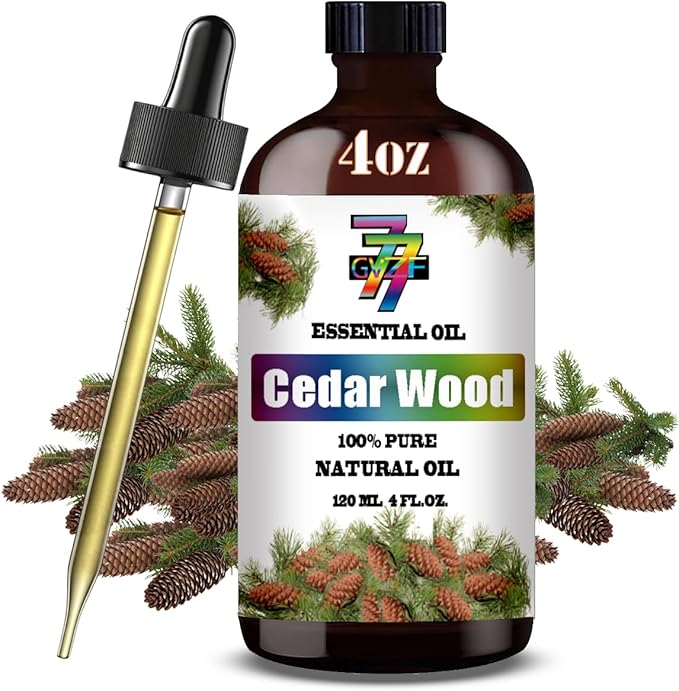 Cedar Wood Essential Oil (4 oz/120 ml) ??Cedar Wood Oils for Aromatherapy, diffusers, humidifiers
