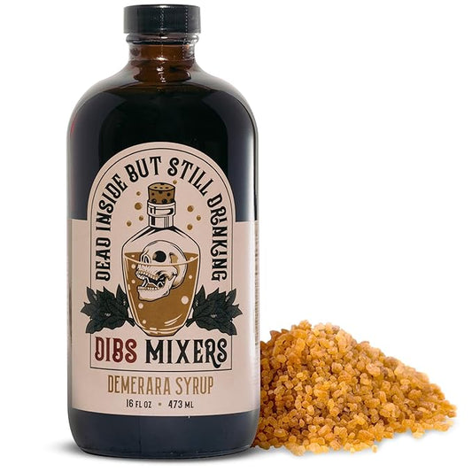 Dibs Mixers Demerara Syrup - Cocktail Mixer with Handpicked Spices & Guyana Demerara Sweetener