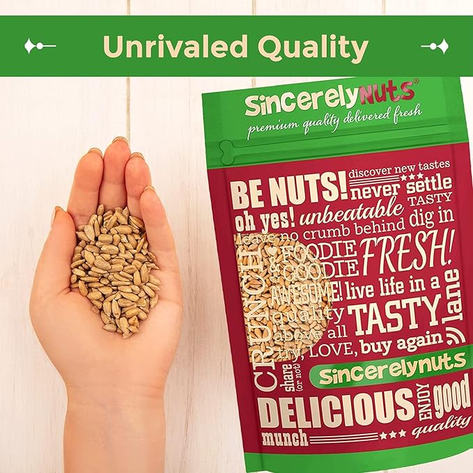 Sincerely Nuts Sunflower Seeds Unsalted (No Shell) (No Shell) (5 LB)- Nutritious and Satisfying