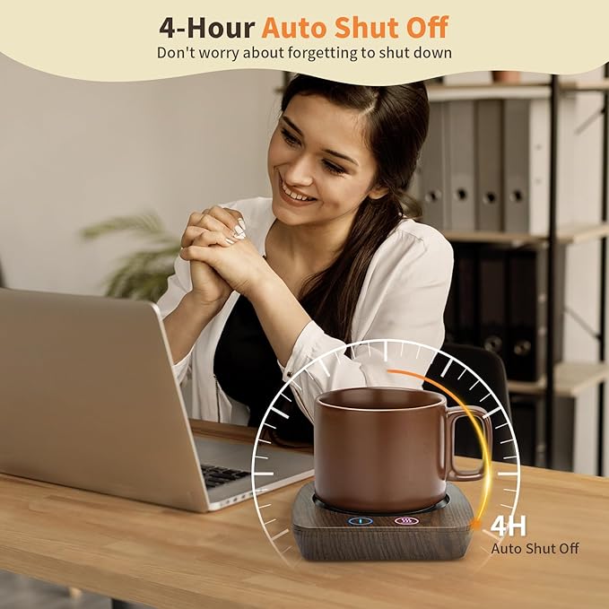 VOBAGA Coffee Warmer & Mug Warmer for Home Office Home Desk Use, Electric Cup Beverage Warmer with