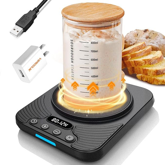 2025 Upgrade Sourdough Starter Warmer,Temperature Control Range 70°F-110°F, Accurate to 1°F, with