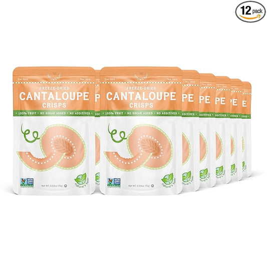 Nature’s Turn Freeze-Dried Cantaloupe Crisps – Healthy, Gluten-Free, Crispy & Delicious