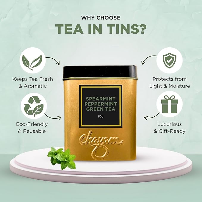 Chayam Moroccan Mint Green Tea ??35g Each | Premium Green Tea| 100% Natural Ingredients and No