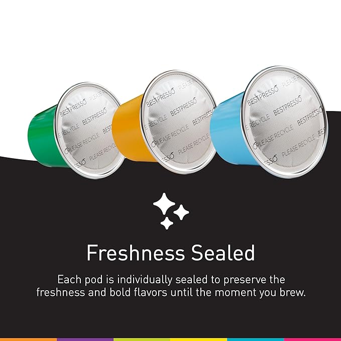 Bestpresso Coffee for Nespresso Original Machine 120 pods Certified Genuine Espresso Caramel