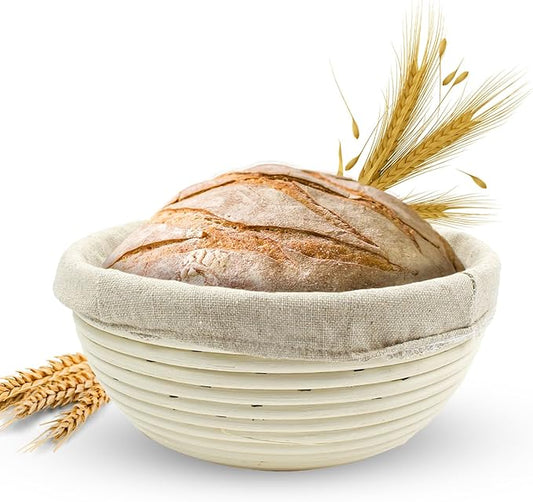 Banneton Bread Proofing Basket sourdough proofing basket for Beginners & Professional Bakers